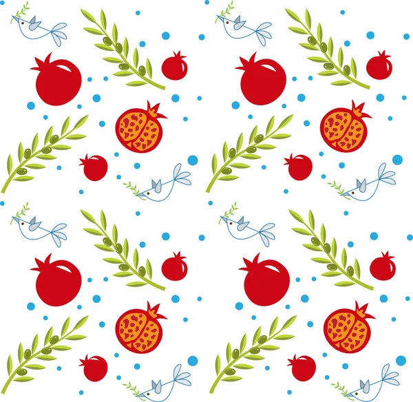 Rosh hashana patroon — Stockvector