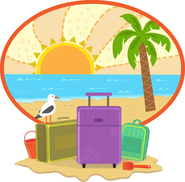 Vakantie pictogram — Stockvector