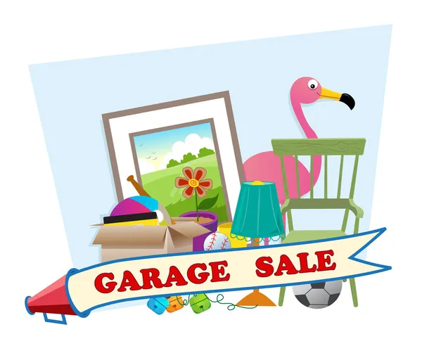 Garage Sale — Stock Vector