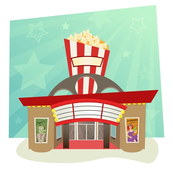 Movie Theater — Stock Vector