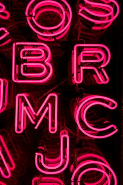 Pink Neon Letters (3) — Stock Photo, Image
