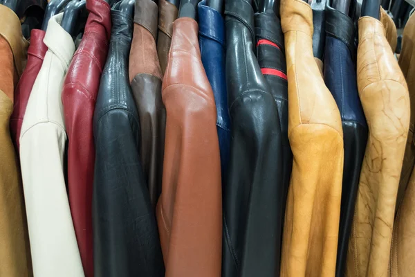 Different Leather Jackets — Stock Photo, Image