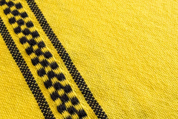 Yellow Cloth with Checks — Stock Photo, Image