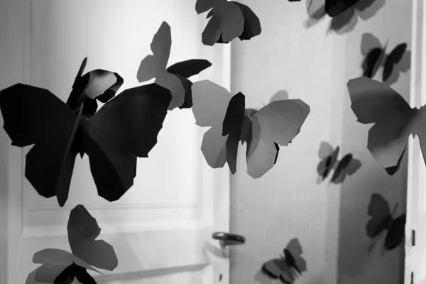 Zwarte vlinders — Stockfoto