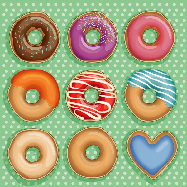 Donuts — Stock Vector