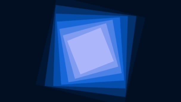 Carrés bleus tournants 