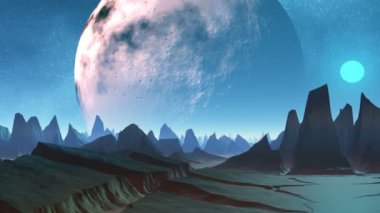 büyük gezegen ve keskin Dağları doruklarına