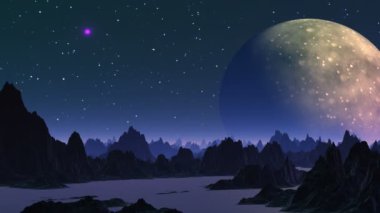 büyük gezegen ve ufo.