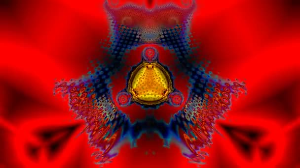 Fluide sur fond rouge 