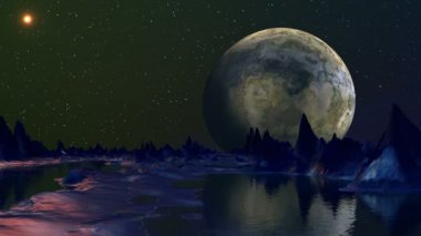 gezegene karşı dağlar ve göller