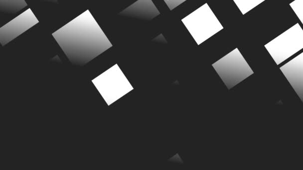 Vita kvadrater och rektanglar — Stockvideo