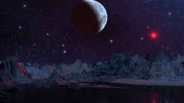 Mavi gezegen ve kırmızı ufo