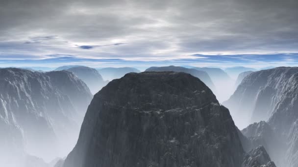 Vuelo bajo las nubes — Vídeos de Stock