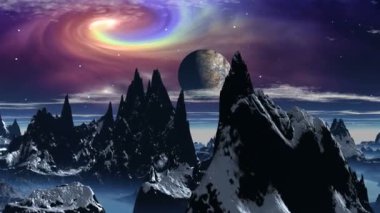 Planet and cosmic whirlwind