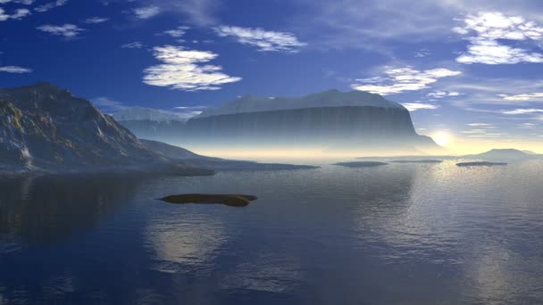 Lever de soleil sur l'eau 