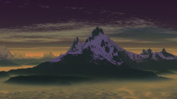 幽灵般的山 — 图库视频影像