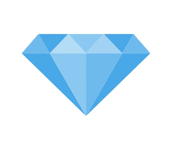 Illustration Diamond Vector Illustration Flat Style — Stock Vector