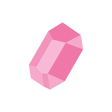 Elmas tasviri. Düz bir şekilde vektör illüstrasyonu