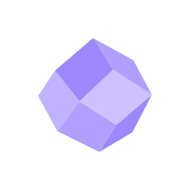 Elmas tasviri. Düz bir şekilde vektör illüstrasyonu