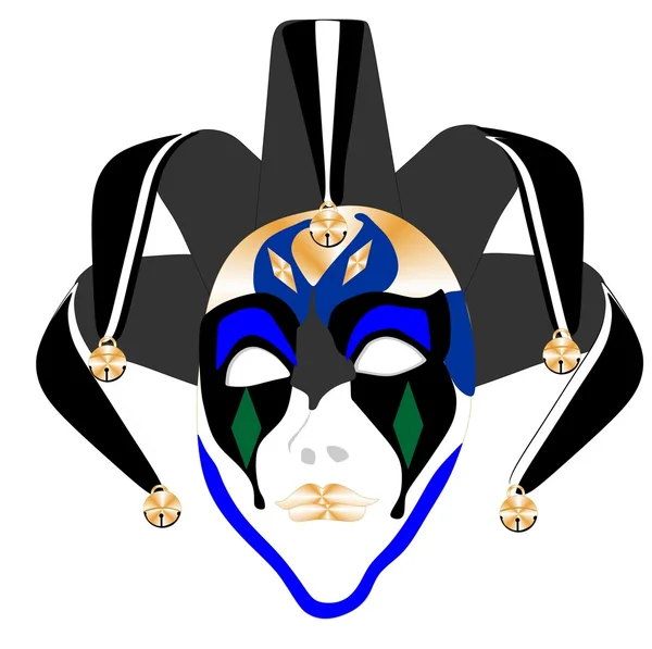 Hof joker masker — Stockvector