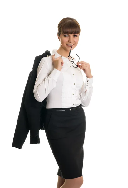 Businesswoman with glasses — Stock Photo, Image