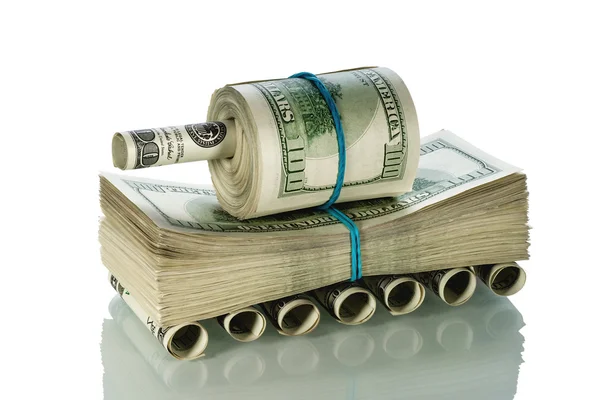 Dollars panzer — Stock Photo, Image