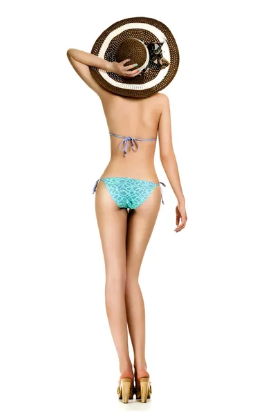 Kobieta noszenia bikini — Zdjęcie stockowe