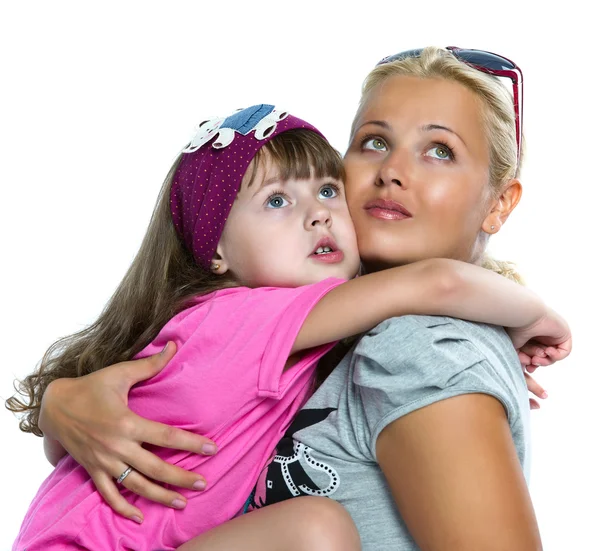 Mother daughter hugging — Stock Photo, Image