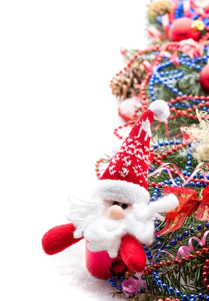 Fondo de Navidad con bolas y decoraciones — Foto de Stock