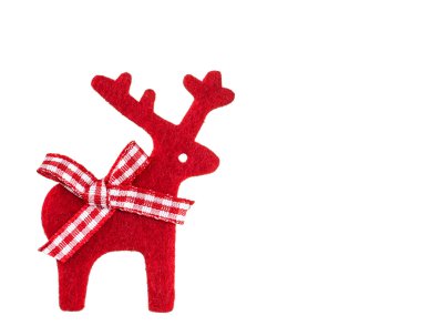 beyaz zemin üzerinde Noel reindeer
