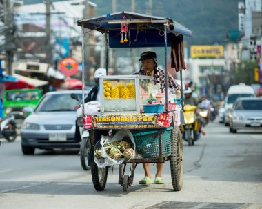 sokak satıcıları işe gider