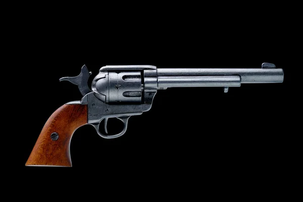 Revolver pistol isolated — 图库照片