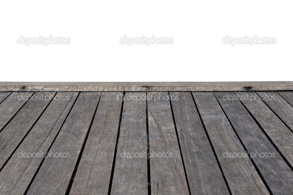 Blank wooden pier