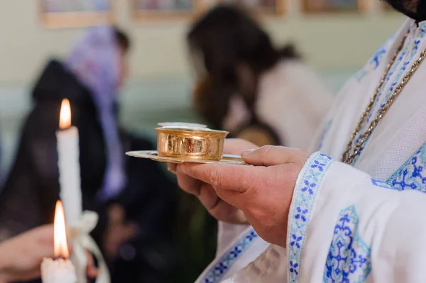 Свадьба Церкви Винные Традиции — стоковое фото