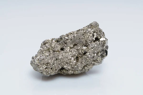 Roh Kristalliner Pyrit Eisenpyrit Narrengold Mineral Pyrit Aus Der Gruppe — Stockfoto
