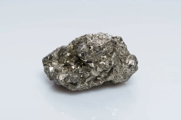 Pirita Cristalina Cruda Pirita Hierro Oro Tonto Pirita Mineral Del — Foto de Stock