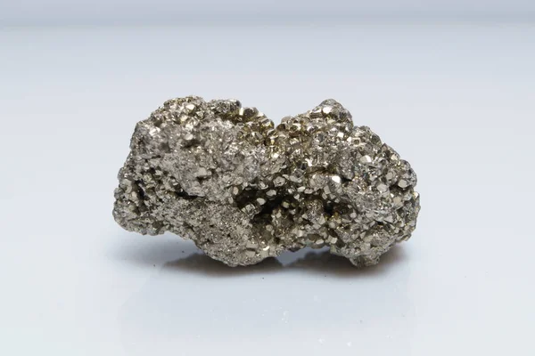 Pirita Cristalina Cruda Pirita Hierro Oro Tonto Pirita Mineral Del — Foto de Stock