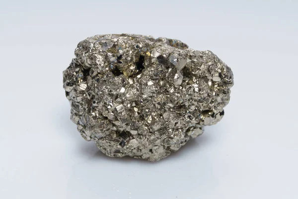 Roh Kristalliner Pyrit Eisenpyrit Narrengold Mineral Pyrit Aus Der Gruppe — Stockfoto