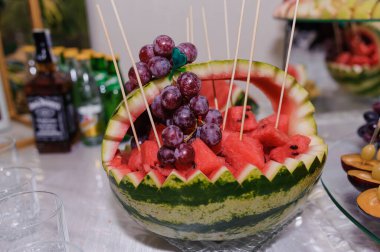Watermelon at the wedding reception