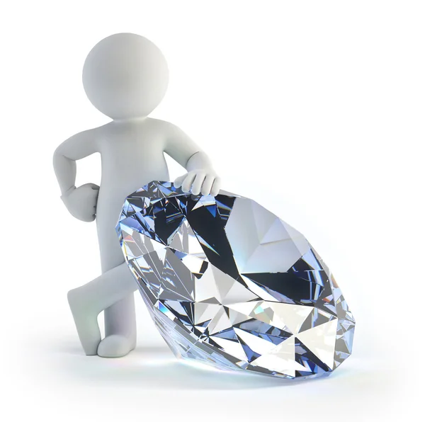 3d pequeño - diamante — Foto de Stock