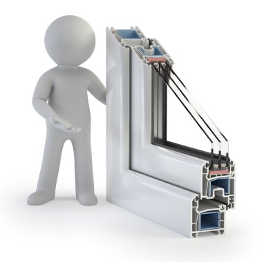 3D small - plastik pencere profili