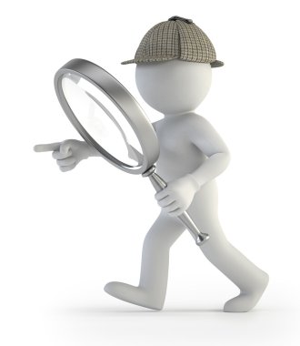 3d small - detective clipart