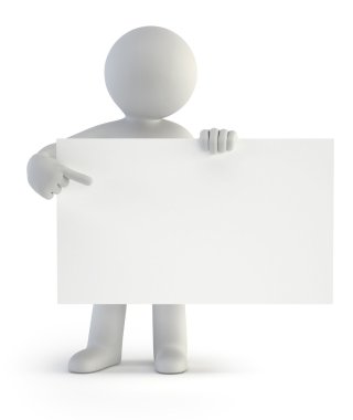 3D small - boş tahta