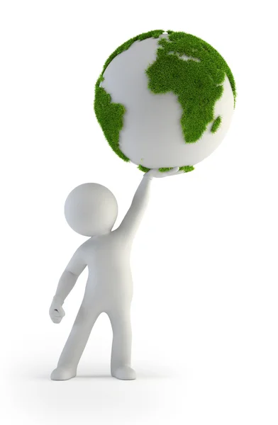 3d small - Green Planet — Stock Photo, Image