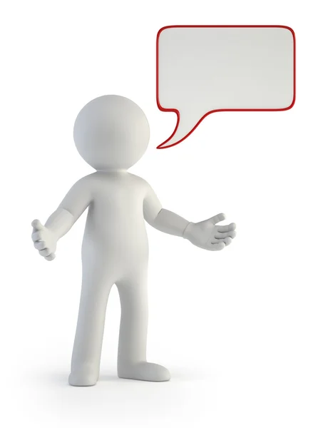 3D küçük insanlar - boş sohbet kabarcık