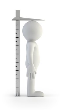3D küçük insanlar - uzun boylu cetvel
