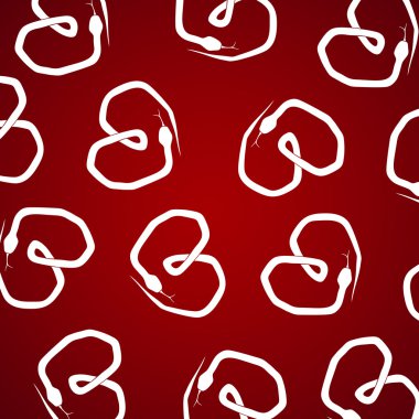 bir kalp şeklinde yılan