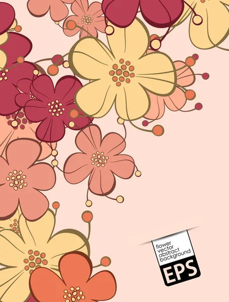 Fondo floral — Archivo Imágenes Vectoriales