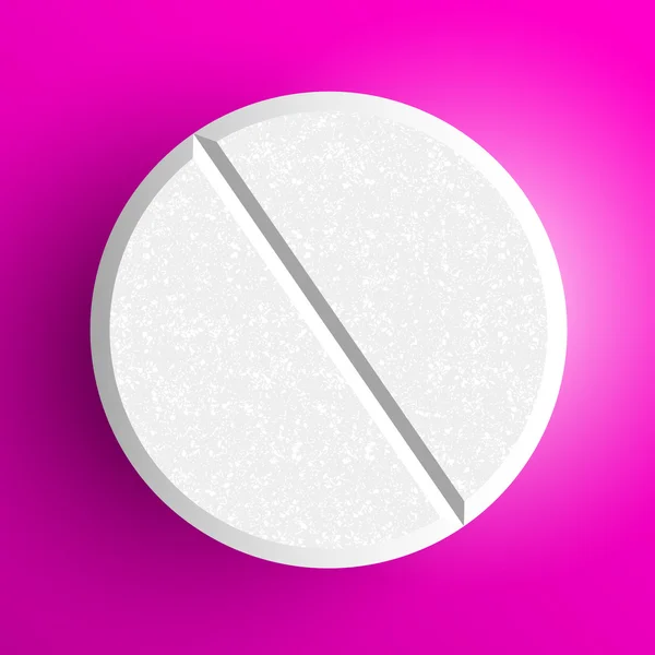 Realistic pill — Stock Vector