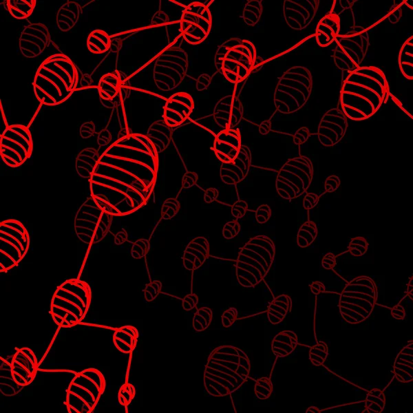 Molecola di DNA disegnata a mano — Vettoriale Stock